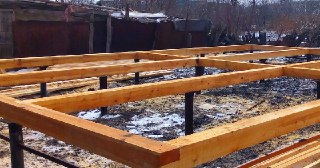 Пол на винтовых сваях Усинск цена от 15597 руб.