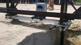 Купить сваи для ворот в Усинск. Заказать ворота на сваях под ключ от 21836 руб